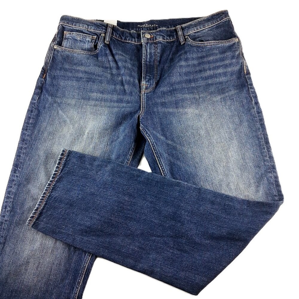 Rising Sun RCore Slim Fit Jeans Men's Size 40 X 34 Dark Wash Denim
